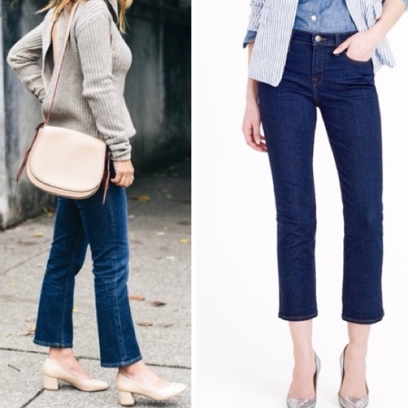 J. Crew Vintage Cropped Dark Wash Jeans in Size 28 - Picture 2 of 10